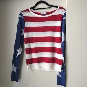 Tobi 4th of July. Stars and Stripes Sweater
